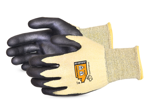 #S13KFGFNT Superior Glove® Dexterity® Nitrile Palm Coated Cut Resistant String Knit Work Gloves